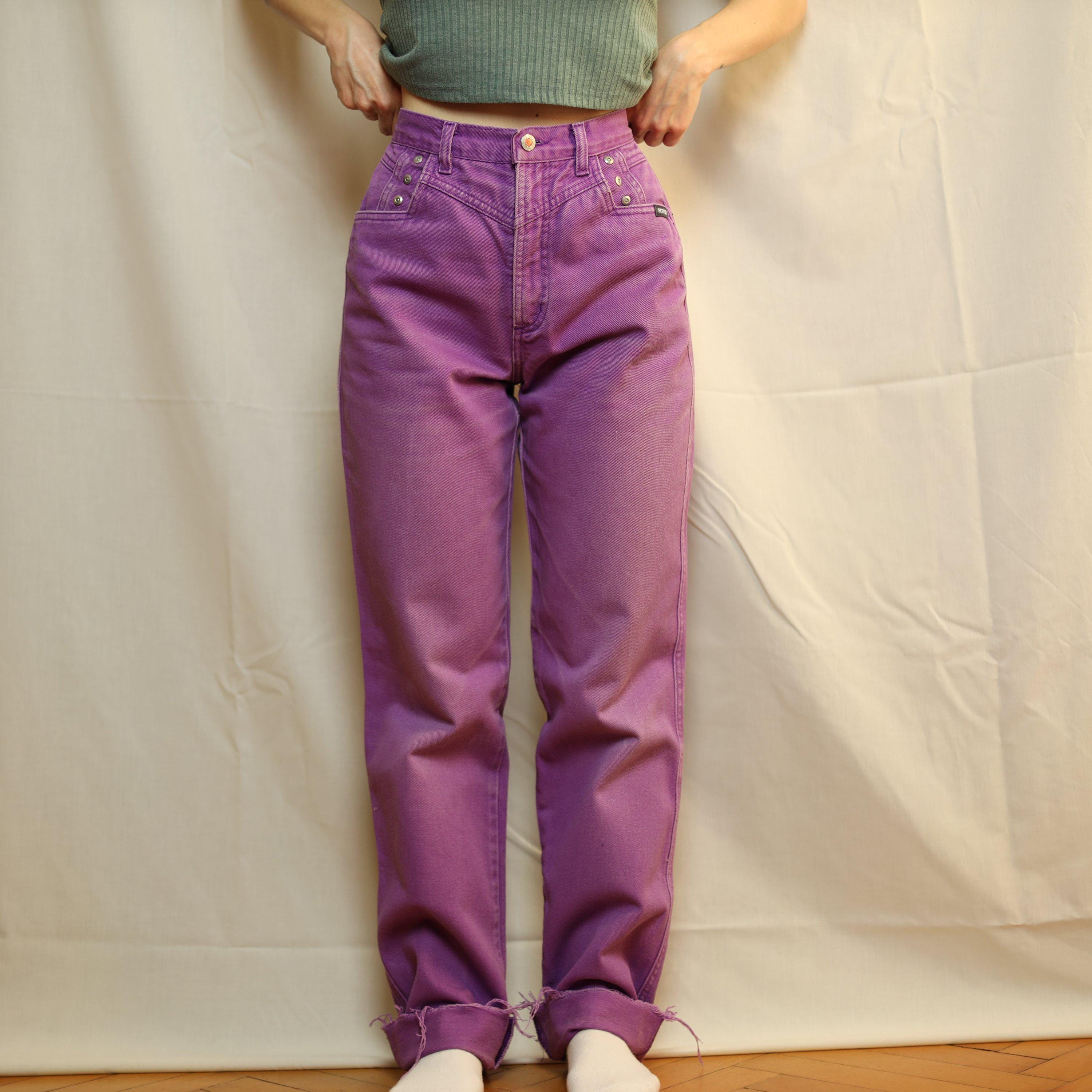 ROCKY MOUNTAIN jeans W26 L32, Western-style purple violet bareback 