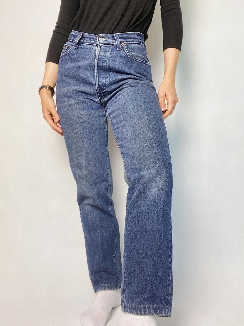 90s Levi's 17501 Jeans 501 Vintage Dark Wash Denim Made | Etsy