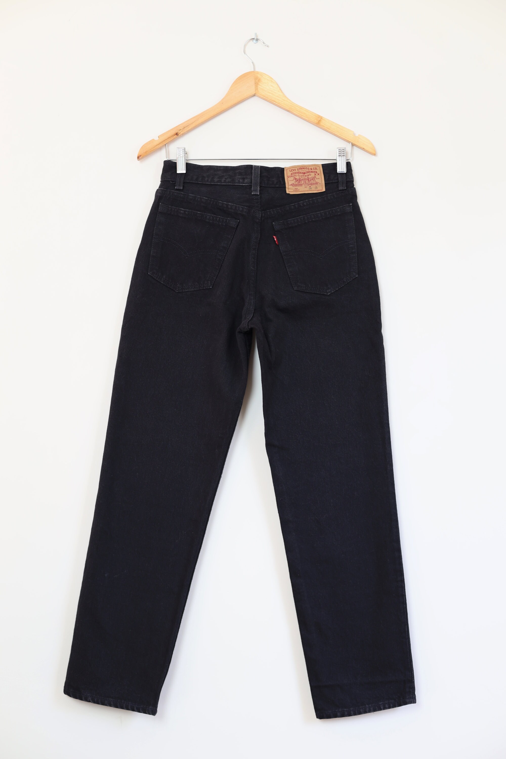 LEVI'S 701 Student Jeans Size W28 USA, 1990s Black Levi's