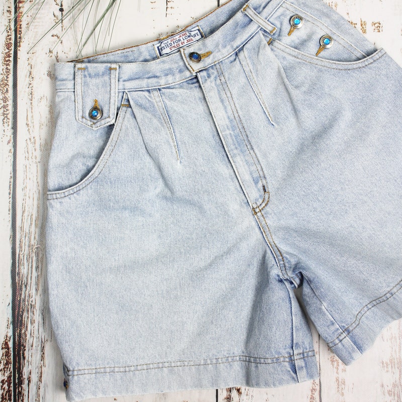 Blue Shorts Layered Jeans main image 1