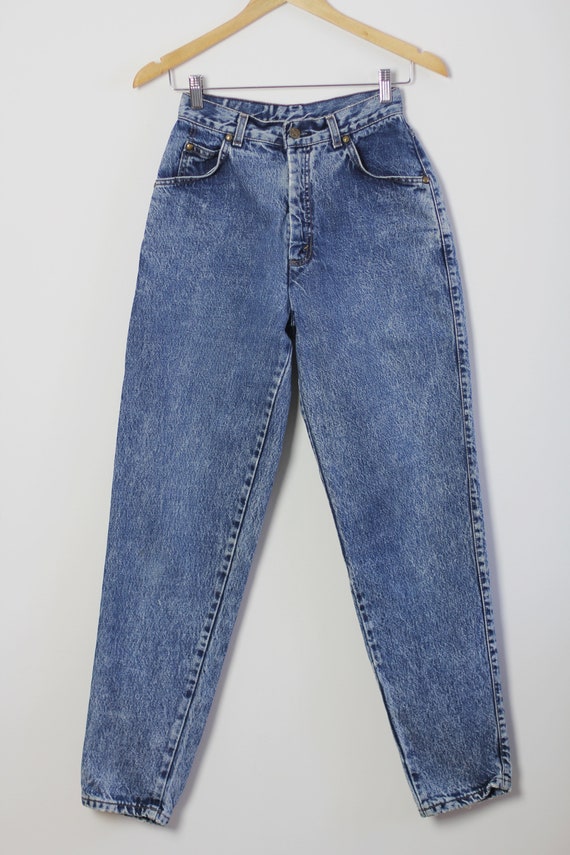 Levi's 573 acid wash jeans, Vintage ultra high ri… - image 7