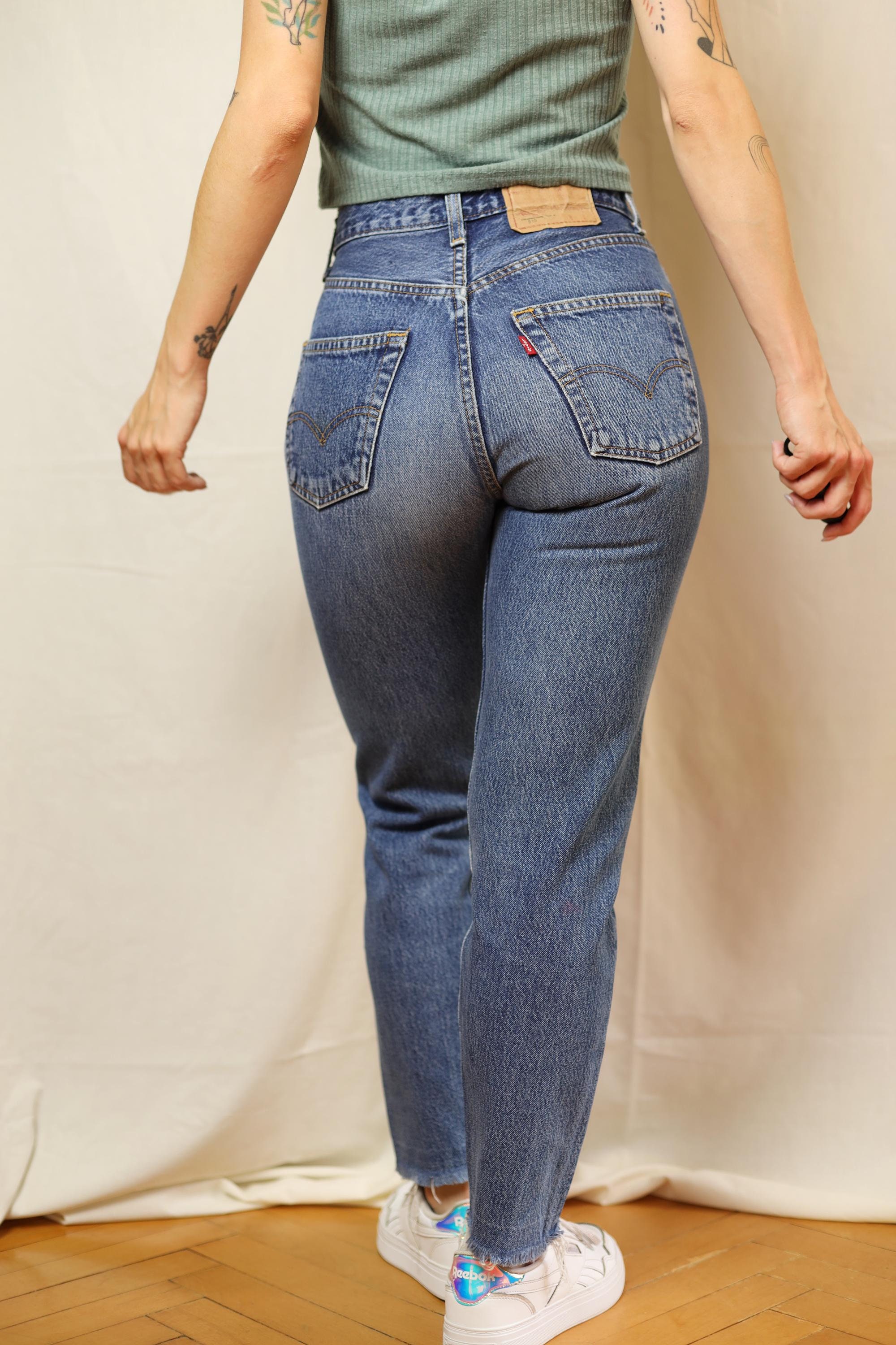 Levi's 510 Jeans Size 25x27, Vintage 80s Blue Levi Jeans Size XS