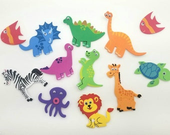 Adhesive Foam Animals, Safari Foam, Sea Creatures Foam, Dinasour Foam, Party Supplies Dinosaurios, Safari, Animalitos del mar de Espuma