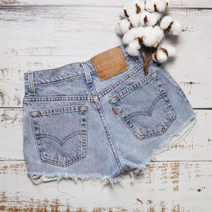 LEVI'S 512 size 26 shorts, 90s light blue cheeky shorts XXS