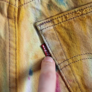 LEVI'S TIE DYE shorts, Denim colorful cutoffs * W29 29 / Small image 7