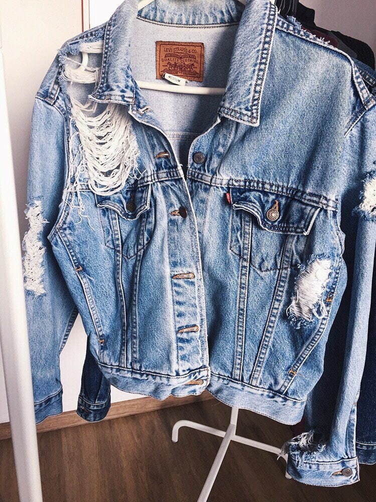 scratch jeans jacket