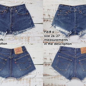 VINTAGE LEVI'S shorts High waisted cheeky denim cut offs All sizes image 5