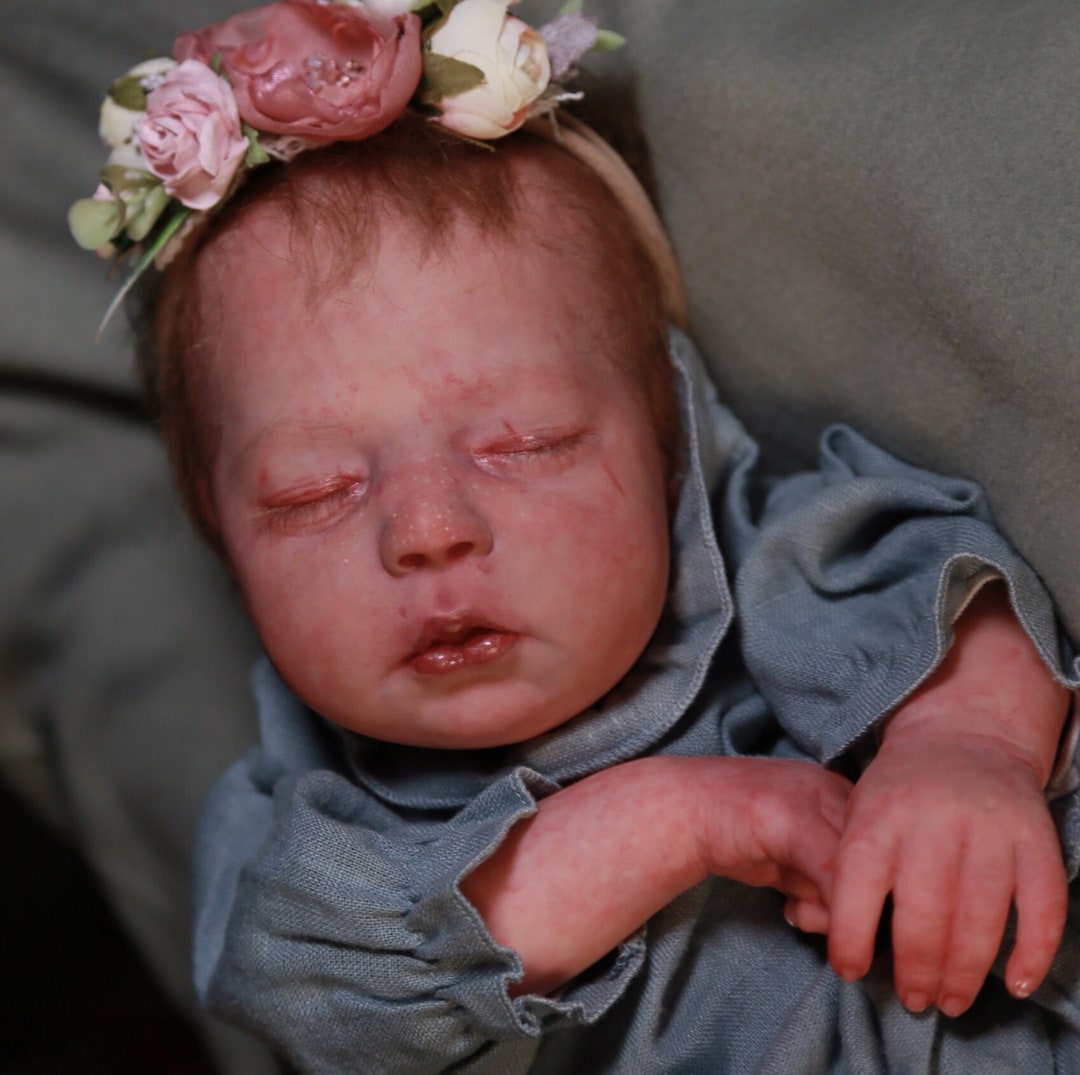 LILIA Realistic Reborn Baby Mottled Skin Tone Etsy