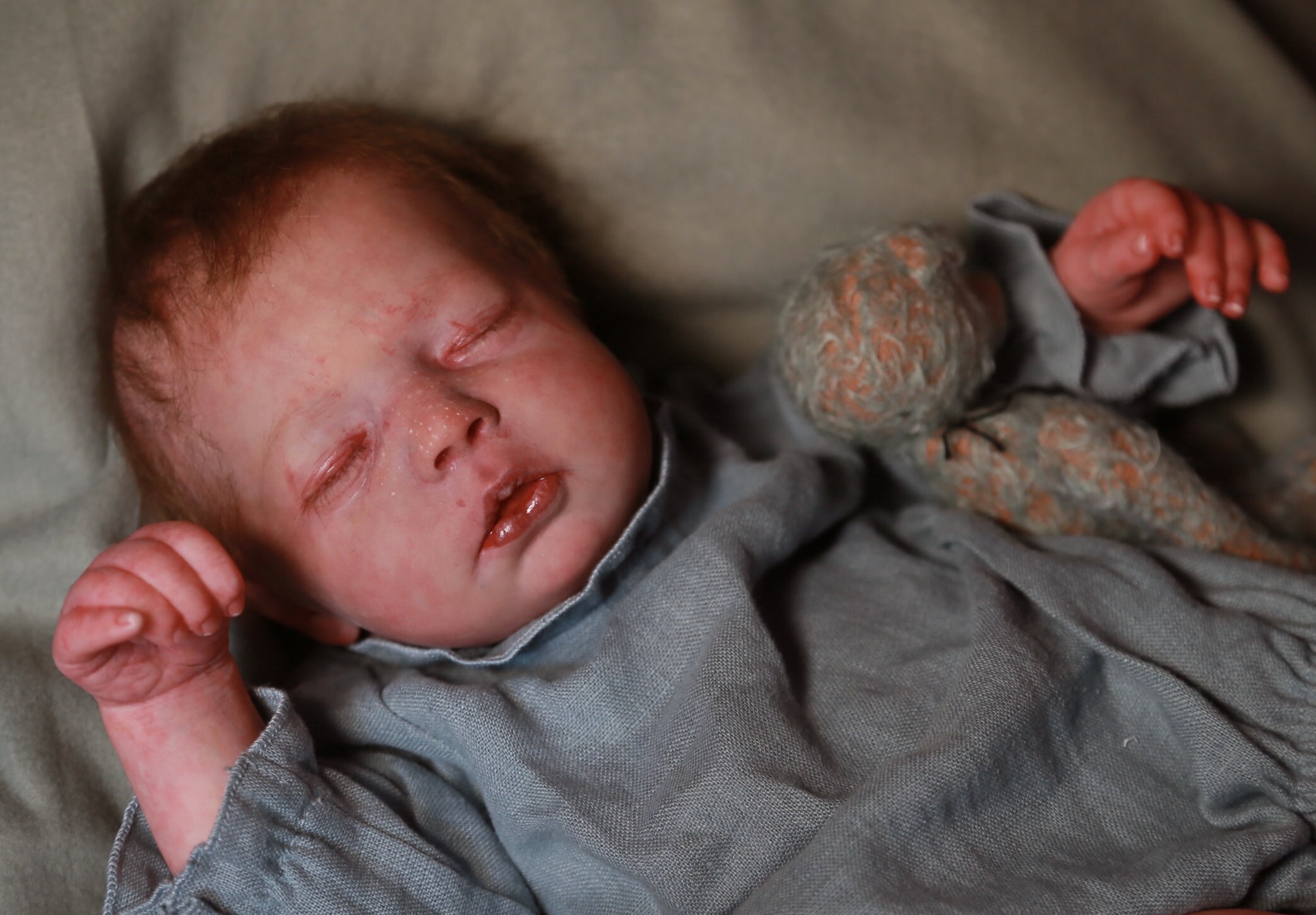 LILIA Realistic Reborn Baby Mottled Skin Tone Etsy