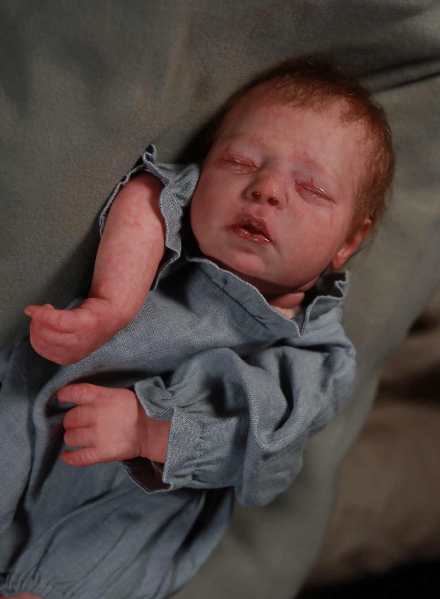 LILIA Realistic Reborn Baby Mottled Skin Tone Etsy