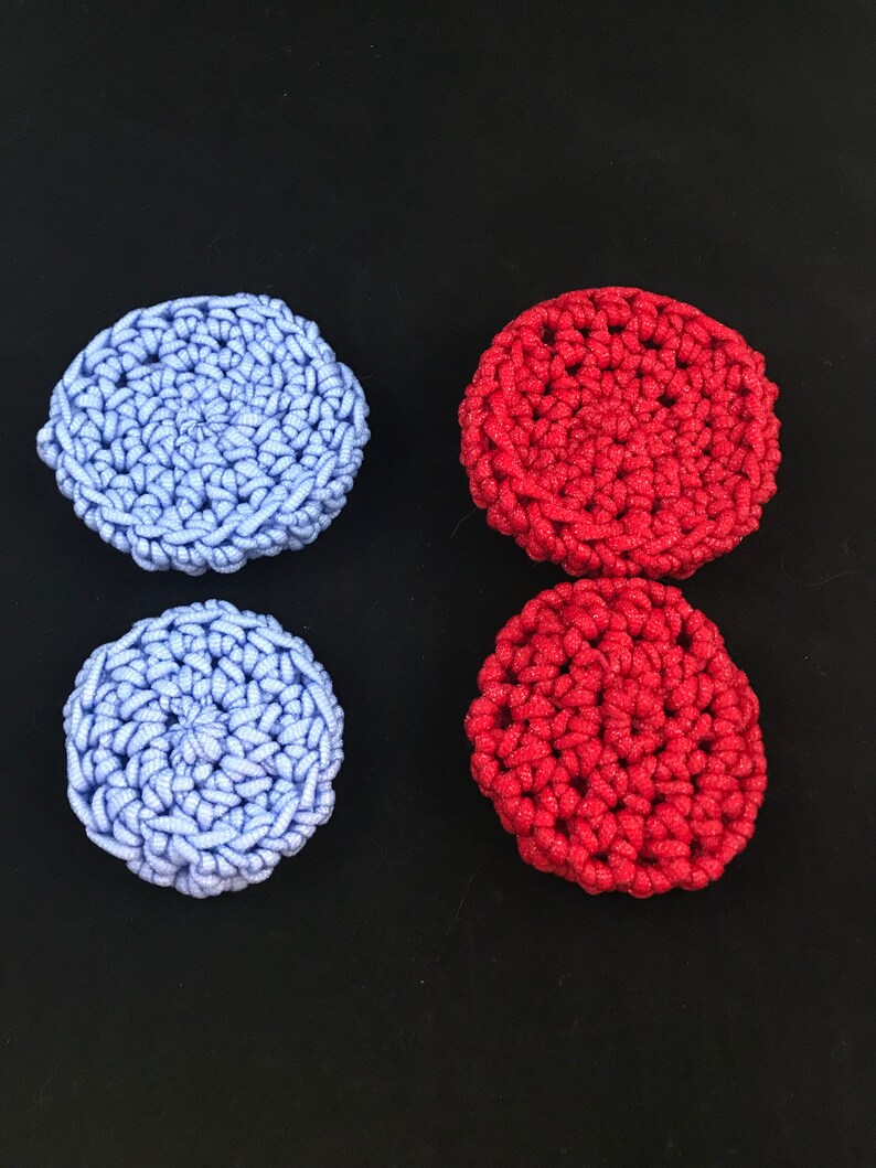Nylon Round Crochet Scrubbies Dish and Pot Scrubber Scrubbie Etsy