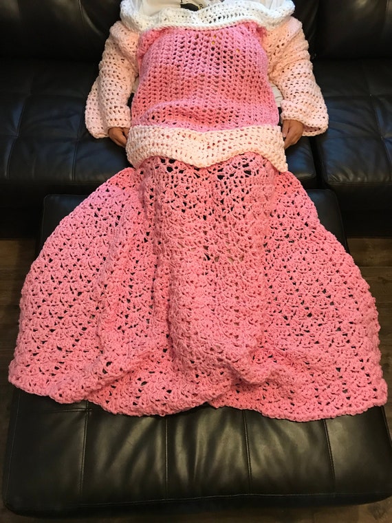 Princess Dress Blanket Sleeping Beauty Aurora Inspired FREE SHIPPING