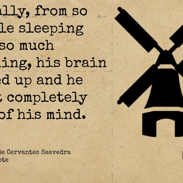 Don Quixote Quote Print