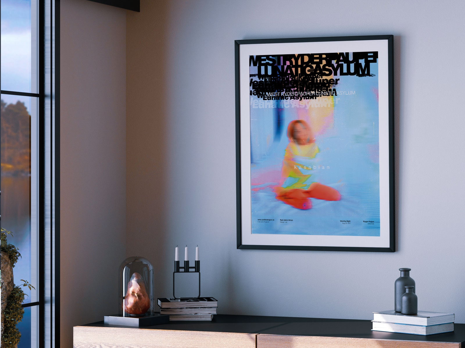 カサビアン『West Ryder』アルバムアートプリント：インディーロック 