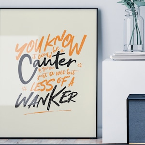 Gerry Cinnamon Poster Art Print / Artwork / Canter Lyrics / Hand Lettering / Glastonbury / The Bonny / Erratic Cinematic / Glasto