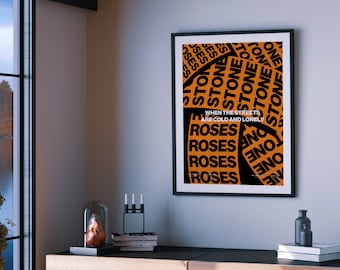 Lámina artística de "I Wanna Be Adored" de The Stone Roses: póster de música indie