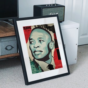 Dr Dre 2001 Poster Print / Aftermath Poster / Hip-Hop Artwork / Matte Archival Art Print / Retro Music Poster / Grunge / Compton / Snoop