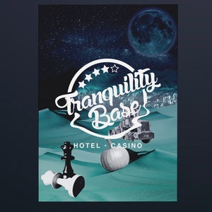 Arctic Monkeys Unframed Poster Art Print  / Artwork / Moonscape / Alex Turner / Glastonbury / Tranquility Base Hotel & Casino