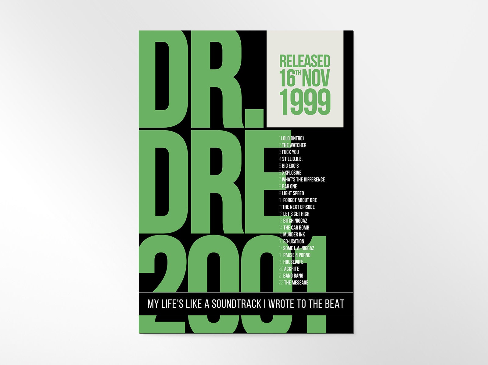 Dr Dre Chronic 2001 Print / Obey / Compton Print / Archival -  Sweden