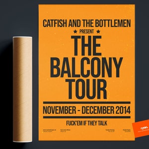Catfish and The Bottlemen Poster/ Artwork / Balcony Poster / Indie Music Poster / Cocoon / Swiss Poster Art / Modernist Print