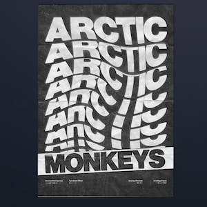 Arctic Monkeys  Unframed Art Print  / Artwork  / Alex Turner / Glastonbury / AM Swiss Album / Matt Helder
