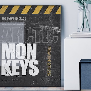 Arctic Monkeys  Unframed Art Print  / Artwork / Hacienda Inspired / Alex Turner / Glastonbury / AM Swiss Album / Matt Helder