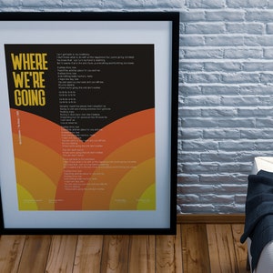 Gerry Cinnamon Poster Art Print / Artwork / Black Wooden Box Frame / Where We&#39;re Going/ Glastonbury / The Bonny / Erratic Cinematic / Glasto