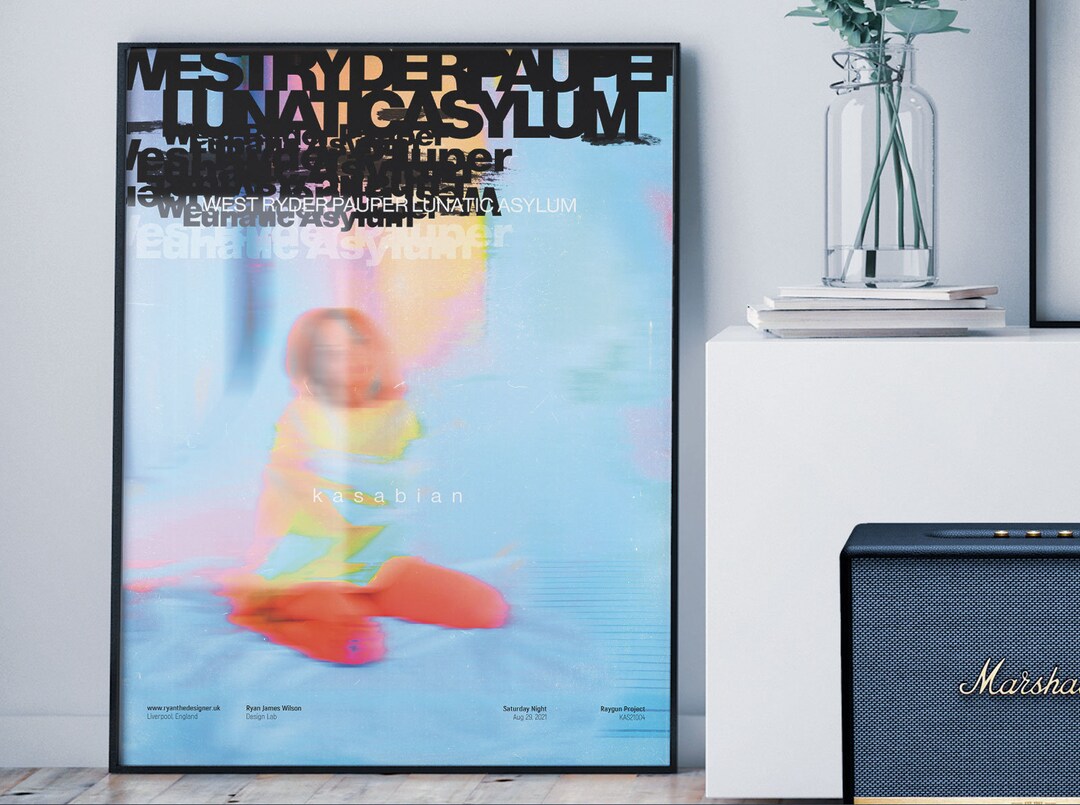 カサビアン『West Ryder』アルバムアートプリント：インディーロック 