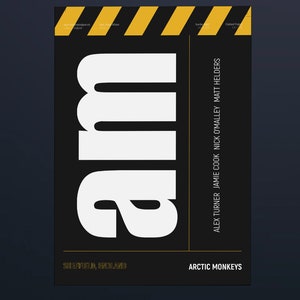 Arctic Monkeys  Unframed Art Print  / Artwork / Black Wooden Box Frame / Alex Turner / Glastonbury / AM Swiss Album / Matt Helder