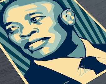 Dr. Dre Art Print: Hip-Hop Legend, Compton Artwork (A3/A4)