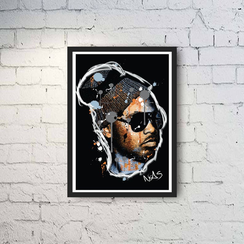 Download Nas Graffiti Unique Print / Digital Art / Nas Print ...