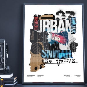 The Verve Poster / Richard Ashcroft Art Print Unframed Artwork / Urban Hymns Poster / Indie Music Poster / Rock & Roll
