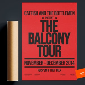 Catfish and The Bottlemen Poster/ Artwork / Balcony Poster / Indie Music Poster / Cocoon / Swiss Poster Art / Modernist Print