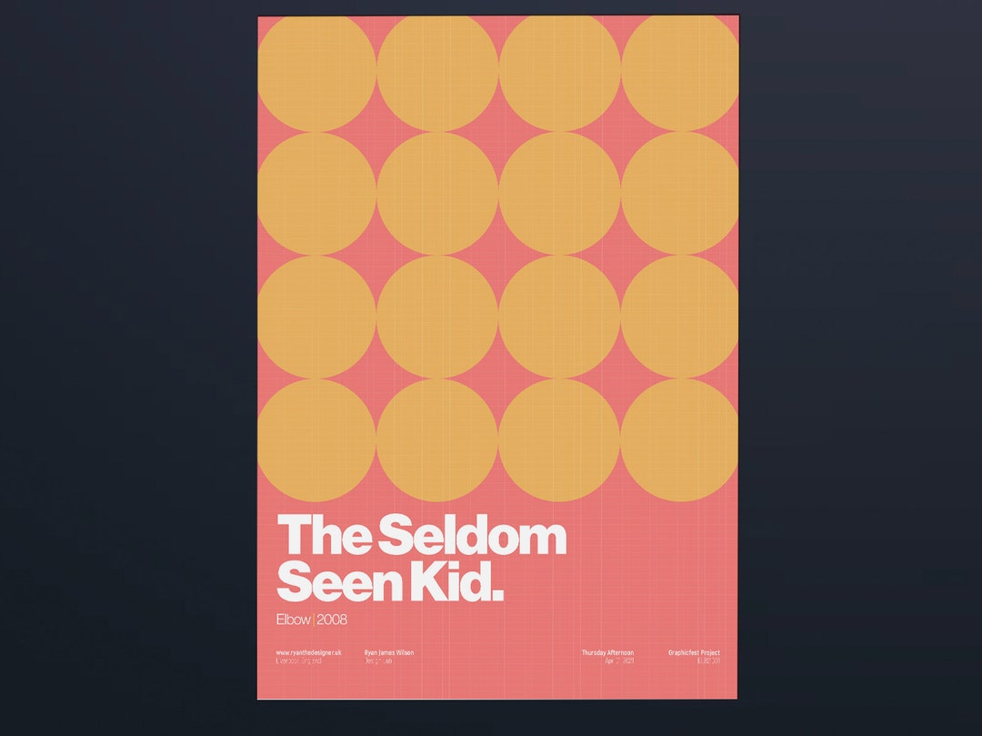 Elbow Unframed / Artwork / the Seldom Seen Kid / Indie Music Etsy