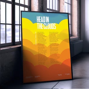 Gerry Cinnamon Poster Print / The Bonny Poster / Gerry Artwork / Matte Archival Art Print / Indie Music Poster / Grunge / Head In The Clouds