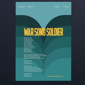 Gerry Cinnamon Unframed Art Print / Artwork / War Song Soldier / Glastonbury / The Bonny / Erratic Cinematic / Glasto