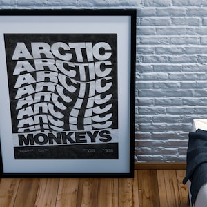 Arctic Monkeys PosterArt Print  / Artwork  / Alex Turner / Glastonbury / AM Swiss Album / Matt Helder