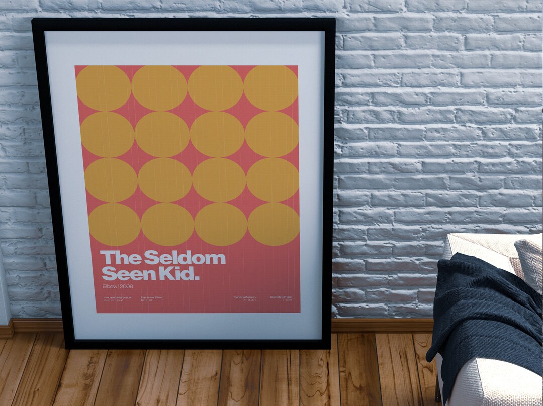 Elbow Poster/ Artwork / the Seldom Seen Kid / Indie Music Etsy