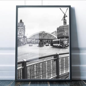 Liverpool Street Art Print - Lime Street - Matte Archival Print - Photograph - Urban Portrait - Liverpool Skyline - Train Station