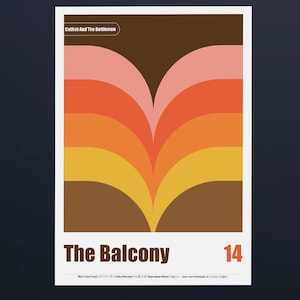 Catfish and The Bottlemen Unframed / Artwork / Balcony Poster / Indie Music Poster / Cocoon / Swiss Poster Art / Modernist Print