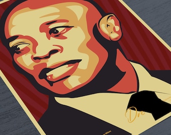 Dr. Dre Art Print: Hip-Hop Legend, Compton Artwork (A3/A4)