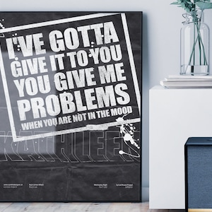 Catfish and The Bottlemen Poster/ Artwork / Balcony Poster / Indie Music Poster / Kathleen / Swiss Poster Art / Grunge Print