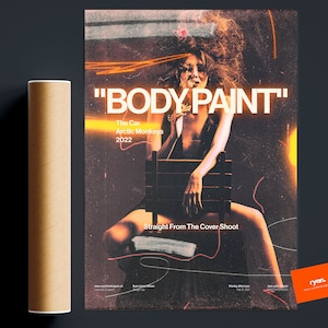 Arctic Monkeys PosterArt Print / Destructed Art Design / Artwork / Matte Archival Art Print / Alex Turner / The Car / Body Paint /