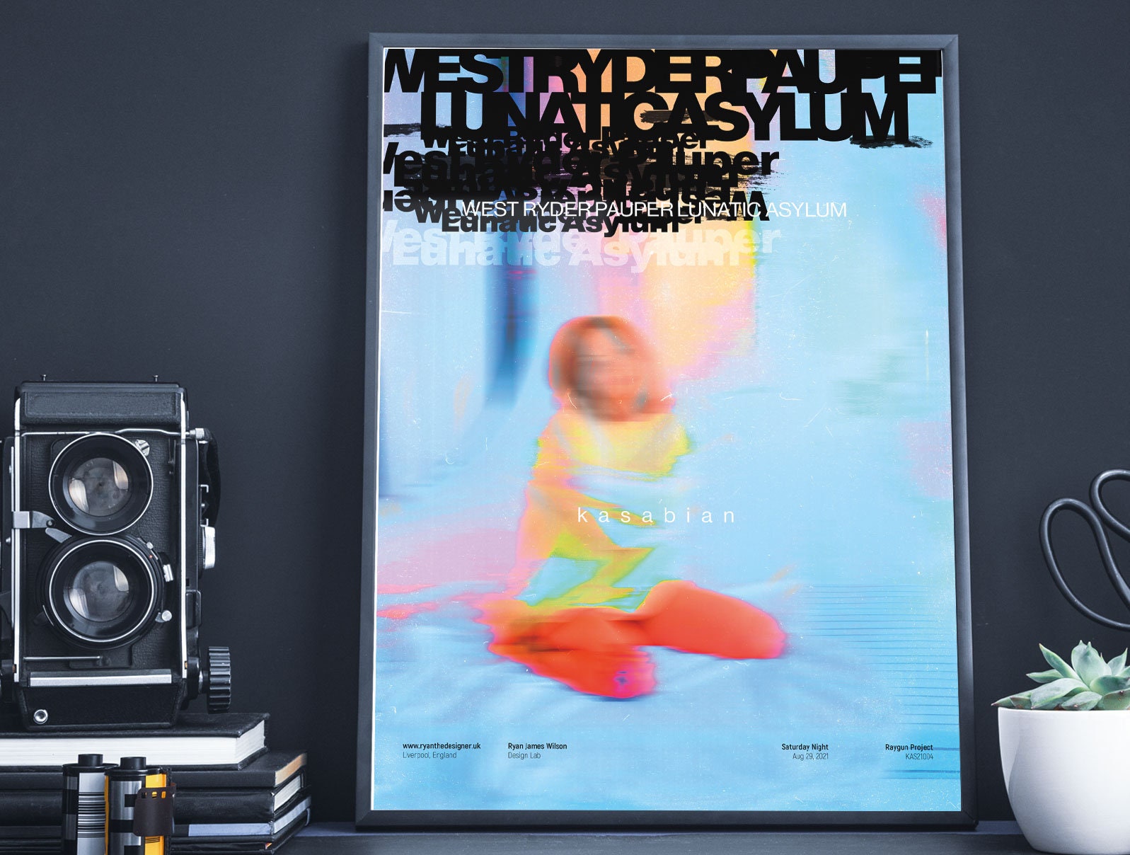 カサビアン『West Ryder』アルバムアートプリント：インディーロック 
