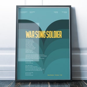 Gerry Cinnamon Poster Art Print / Artwork / Black Wooden Box Frame / War Song Soldier / Glastonbury / The Bonny / Erratic Cinematic / Glasto