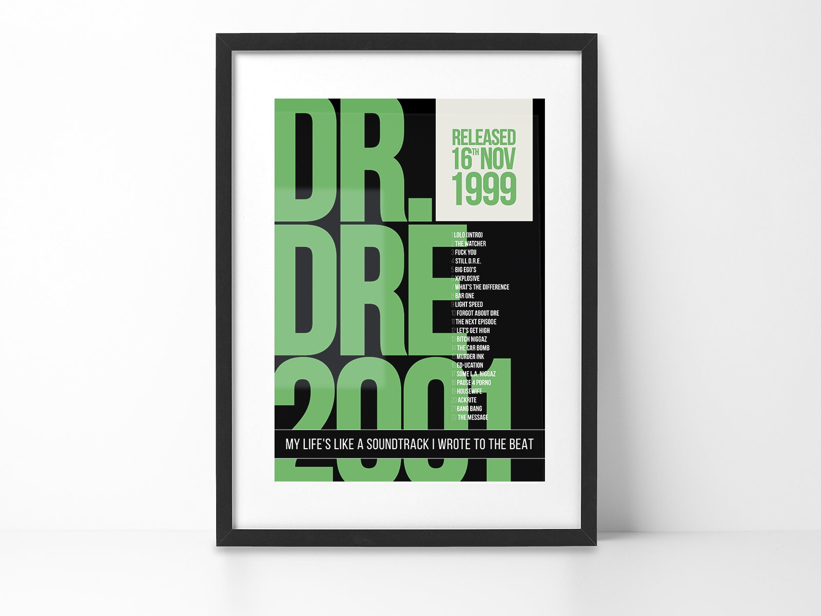 Dr Dre Chronic 2001 Print / Obey / Compton Print / Archival -  Sweden