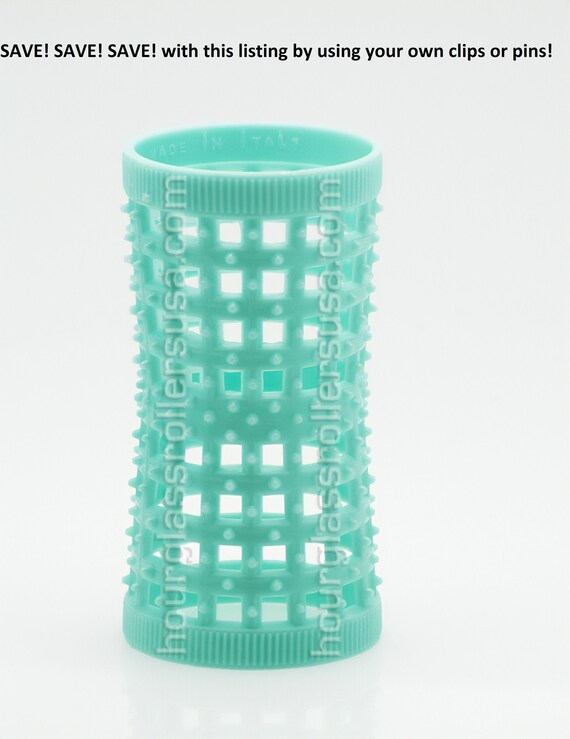 Green Hourglass Natural Hair Rollers 32mm 1 26in Pack Of 12 Etsy