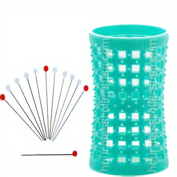 12 Metal Roller Pins Pack Of 12 Green Hourglass Natural Hair Etsy
