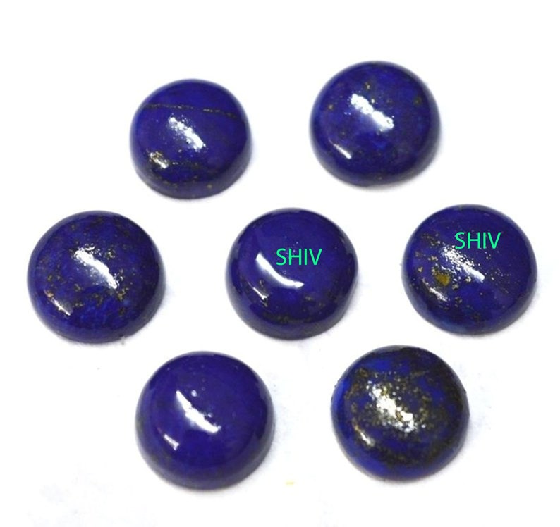 9X9MM Lapis Lazuli Round cabochon 100/%Natural AAA Quality lapis lazuli round cabochon flat back Loose gemstone