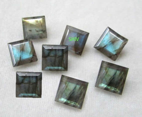10x10mm Round Rose Cut Loose Gemstone-AAA Natural Blue Fire Labradorite 5x5mm